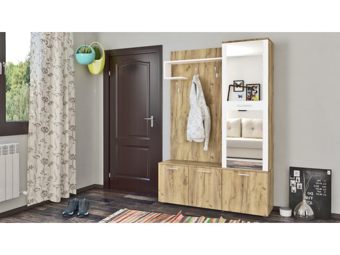 Портманто АМАДЕУС (дъб гран сасо/бяло)